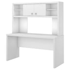 Scrivania a Credenza 60W con Libreria Superiore