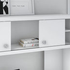 Scrivania a Credenza 60W con Libreria Superiore