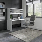 Scrivania a Credenza 60W con Libreria Superiore