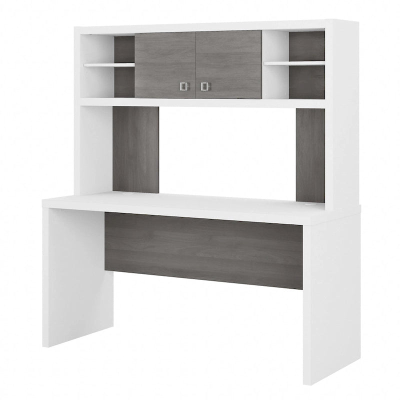 Scrivania a Credenza 60W con Libreria Superiore