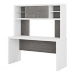 Scrivania a Credenza 60W con Libreria Superiore