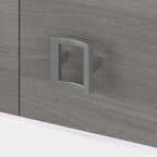 Scrivania a Credenza 60W con Libreria Superiore