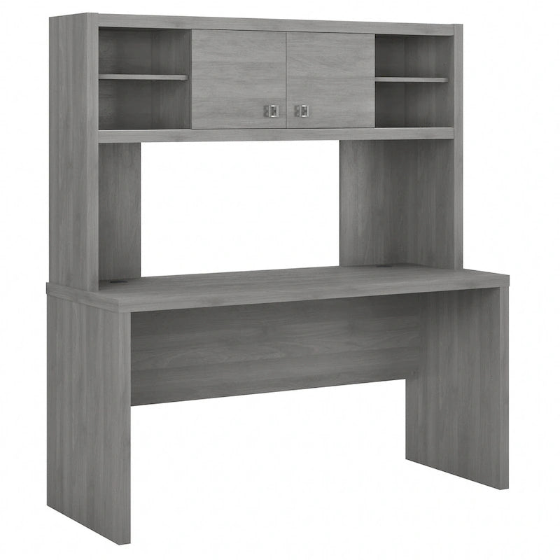 Scrivania a Credenza 60W con Libreria Superiore