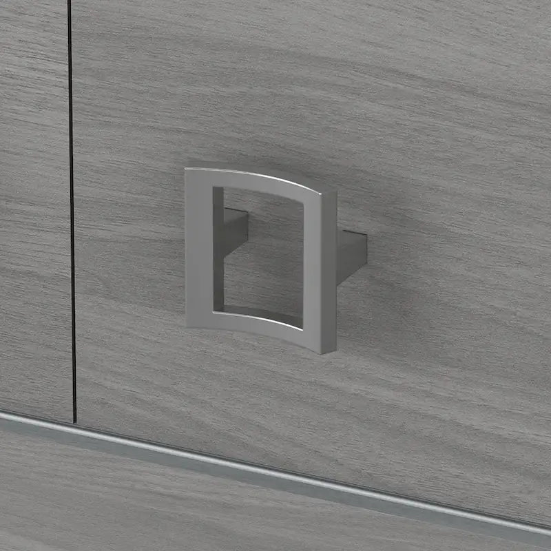 Scrivania a Credenza 60W con Libreria Superiore
