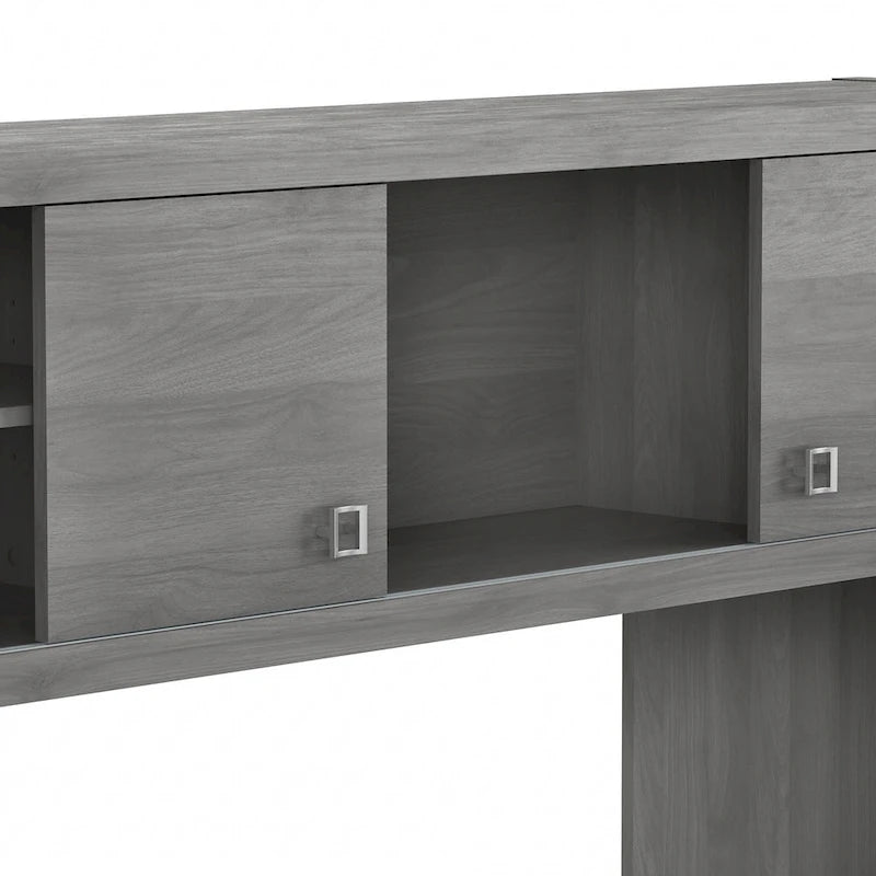 Scrivania a Credenza 60W con Libreria Superiore