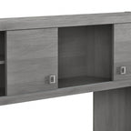Scrivania a Credenza 60W con Libreria Superiore