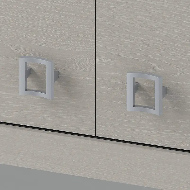 Scrivania a Credenza 60W con Libreria Superiore