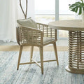 Hooker Furniture Surfrider 26 Wide Coastal Casual Lattice Cane Barrel
