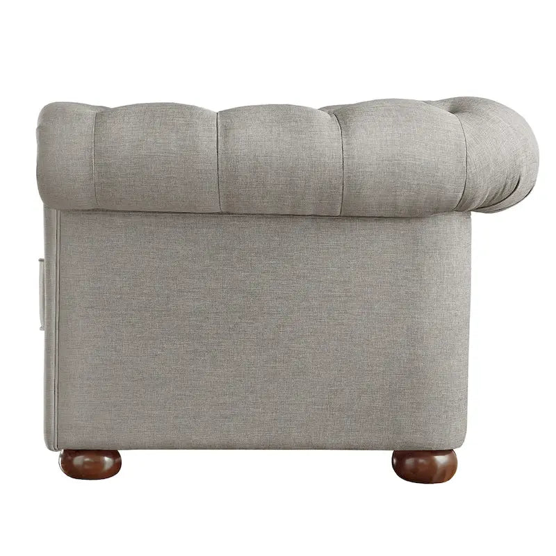 Divanetto Chesterfield Tufted con Braccioli a Riccio