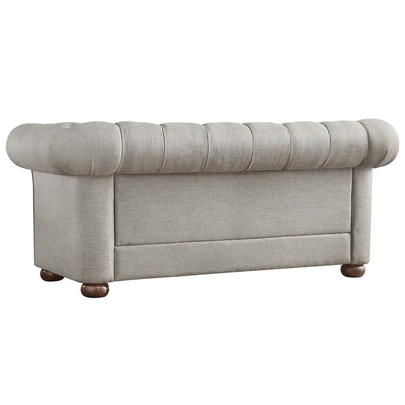 Divanetto Chesterfield Tufted con Braccioli a Riccio