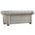 Divanetto Chesterfield Tufted con Braccioli a Riccio