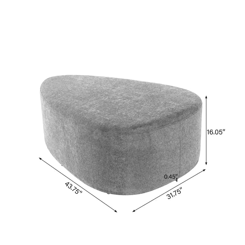 Pouf imbottito triangolare