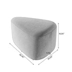 Pouf imbottito triangolare