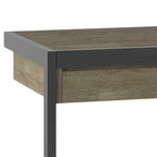 Scrivania da ufficio industriale in legno massello di acacia con ripiano estraibile per tastiera e cassetti