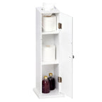 Mobiletto verticale bianco da bagno - 7.75"x7.75"x25.75"