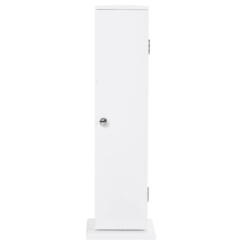 Mobiletto verticale bianco da bagno - 7.75"x7.75"x25.75"