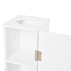 Mobiletto verticale bianco da bagno - 7.75"x7.75"x25.75"