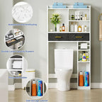 Mobiletto sopra WC con cassetti e ripiani