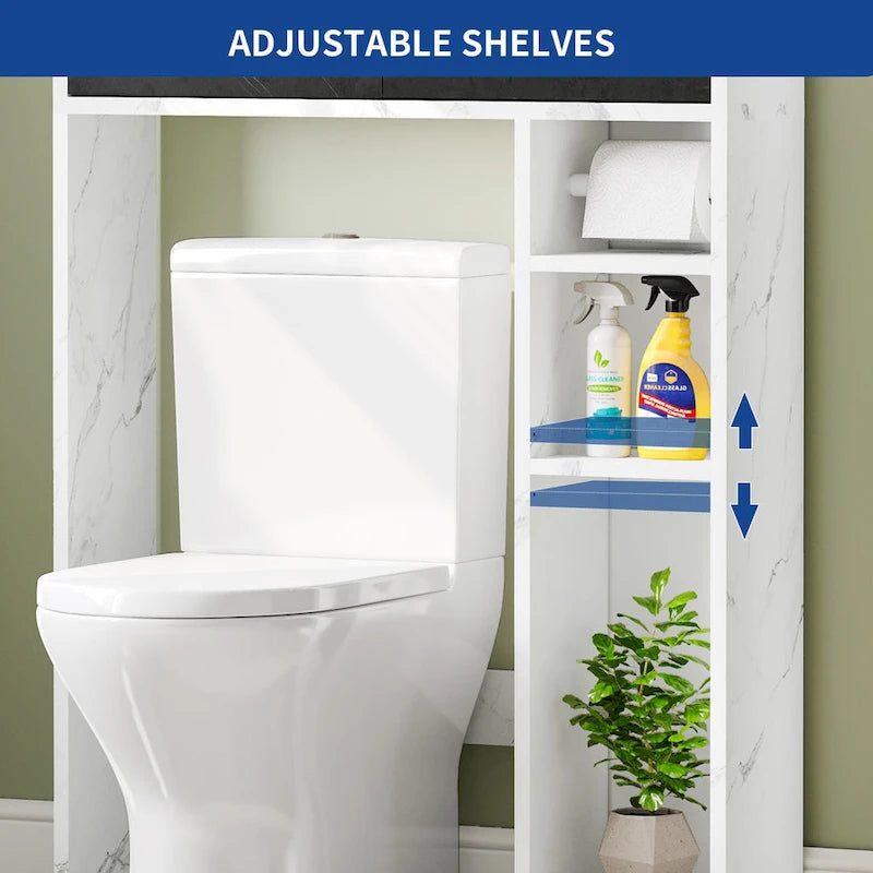 Mobiletto sopra WC con cassetti e ripiani