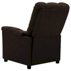 Poltrona Reclinabile Massaggiante in Tessuto - Marrone Scuro, 73,9 x 99,1 x 102,1 cm