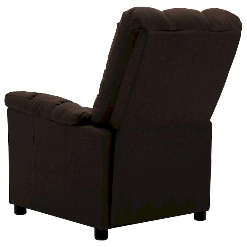 Poltrona Reclinabile Massaggiante in Tessuto - Marrone Scuro, 73,9 x 99,1 x 102,1 cm