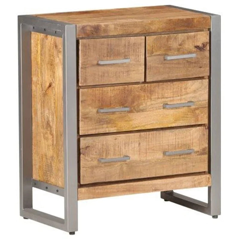 Credenza 60x35x70 cm in Legno di Mango Grezzo