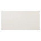 Tavolino da salotto bianco con ripiano a doghe - 120 x 60 x 48 cm