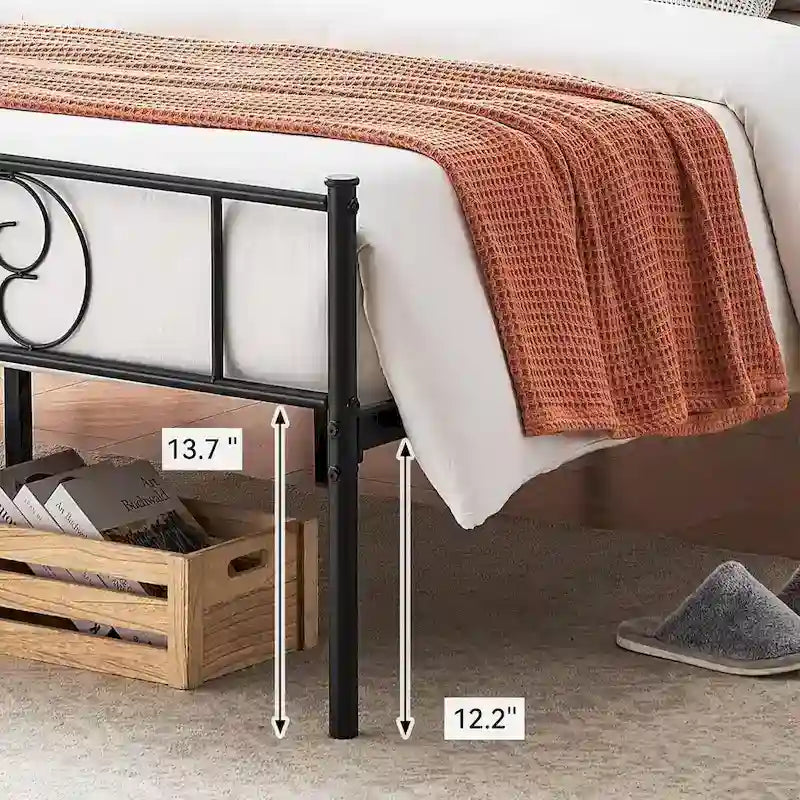 Giroletto con testiera, pediera e contenitore sotto il letto