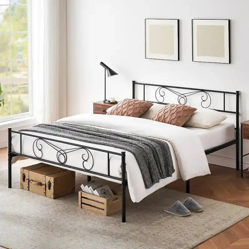 Giroletto con testiera, pediera e contenitore sotto il letto