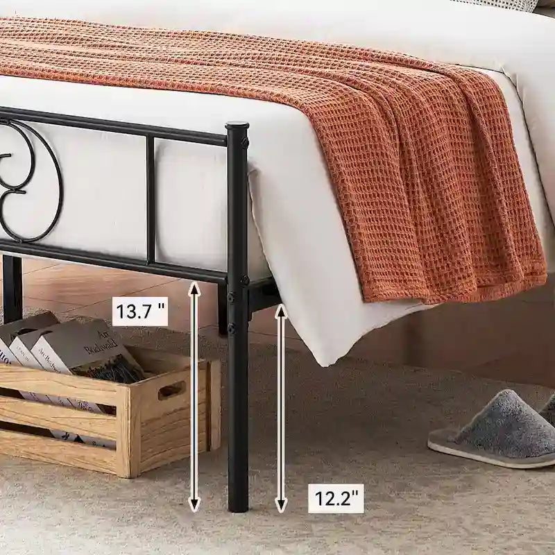 Giroletto con testiera, pediera e contenitore sotto il letto