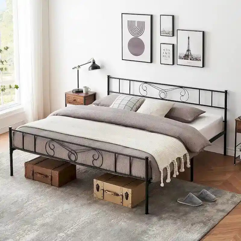 Giroletto con testiera, pediera e contenitore sotto il letto