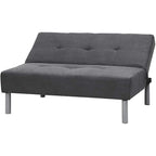 Mini divano letto futon compatto - Grigio acciaio