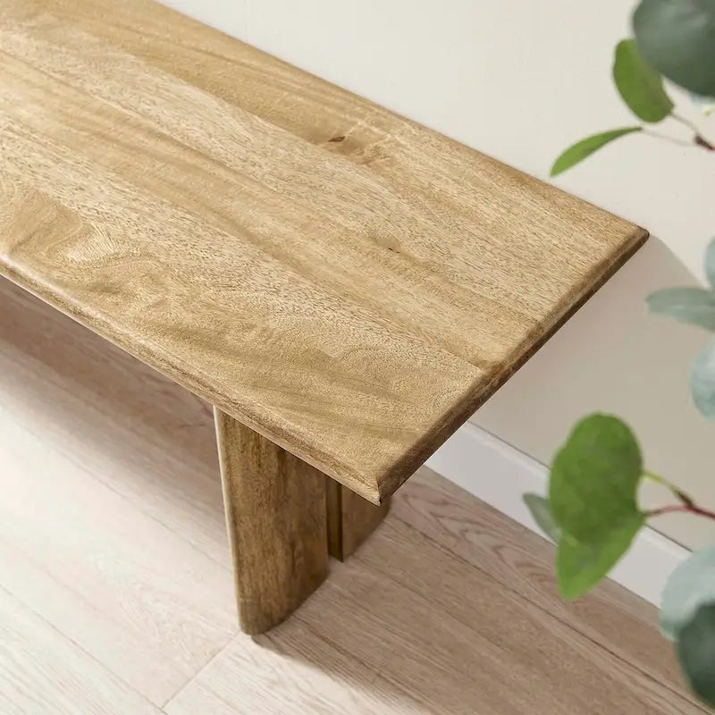 Panca da pranzo in legno da 58"