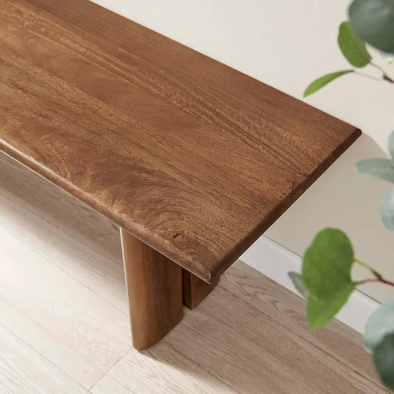 Panca da pranzo in legno da 58"