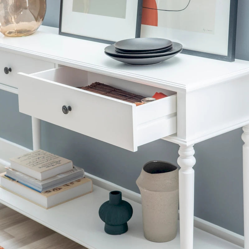 Consolle in legno bianco