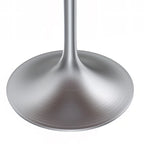 Tavolo da pranzo rotondo da 36" con ripiano in MDF e base a piedistallo cromata