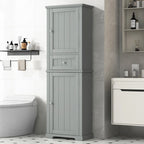 Mobiletto da Bagno con Cassetto e Ripiano Regolabile