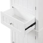 Mobiletto da Bagno con Cassetto e Ripiano Regolabile