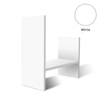 Scaffale organizer da scrivania in legno con vani portaoggetti