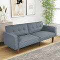 Divano Letto Futon Convertibile con Memory Foam – Schienale Regolabile, Similpelle, 173 cm