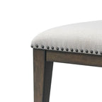 Sedie da pranzo imbottite con borchie decorative, set da 2